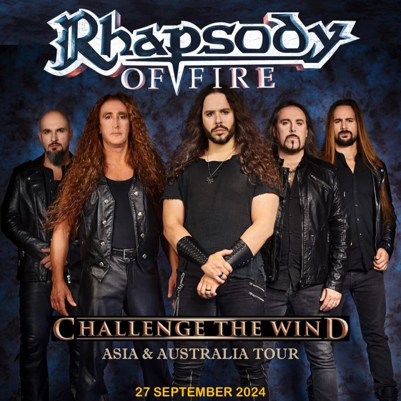 Rhapsody of Fire Umumkan Konser di Jakarta dalam Rangka Tur Internasional "Challenge The Wind"