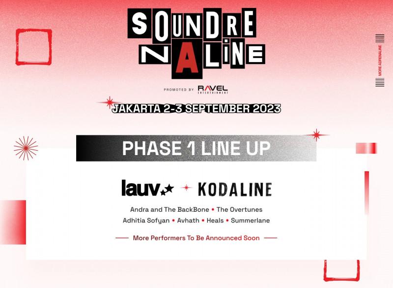 Soundrenaline 2023 Umumkan Line Up Fase 1!