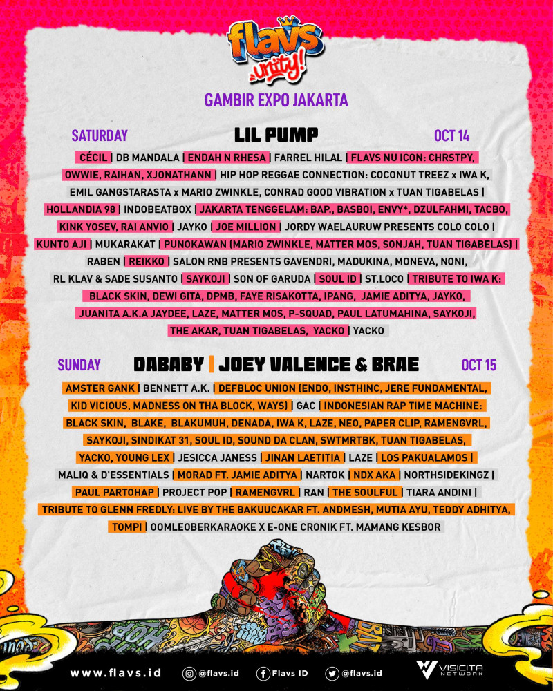 Lineup Final Flavs "Unity" Festival 2023
